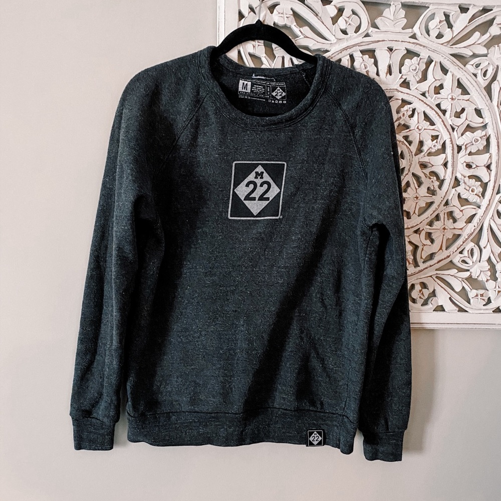 M-22 Grey Crewneck